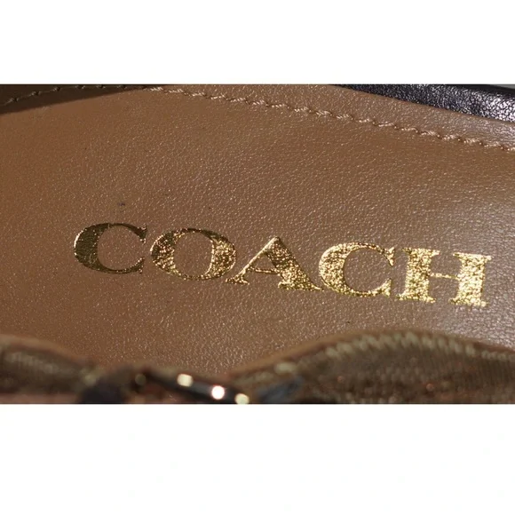 Coach Snakeskin Wedges with Cork Heel - Picture 6 of 6